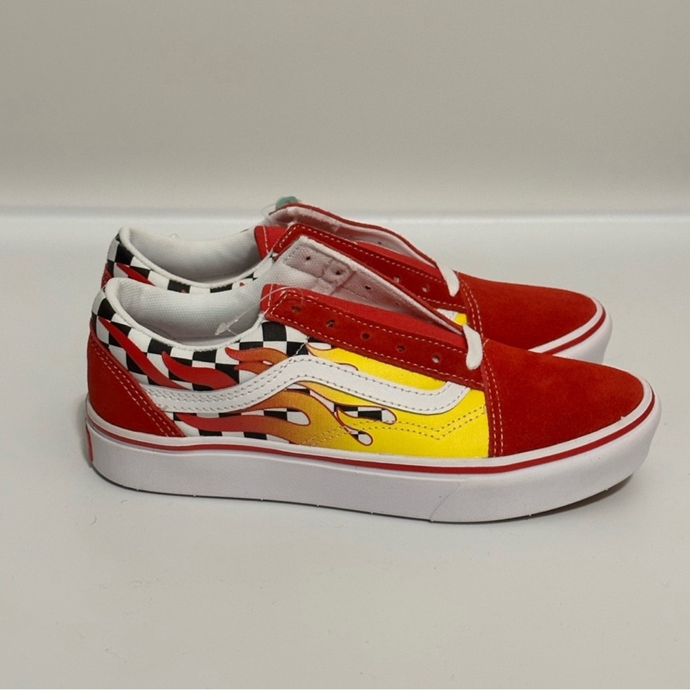 Vans Flame Checkerboard Oldskool Comfycush Sneakers